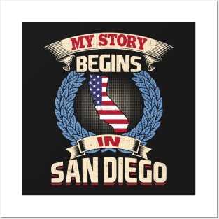 San Diego California Tshirt for Men, Women, & Kids Posters and Art